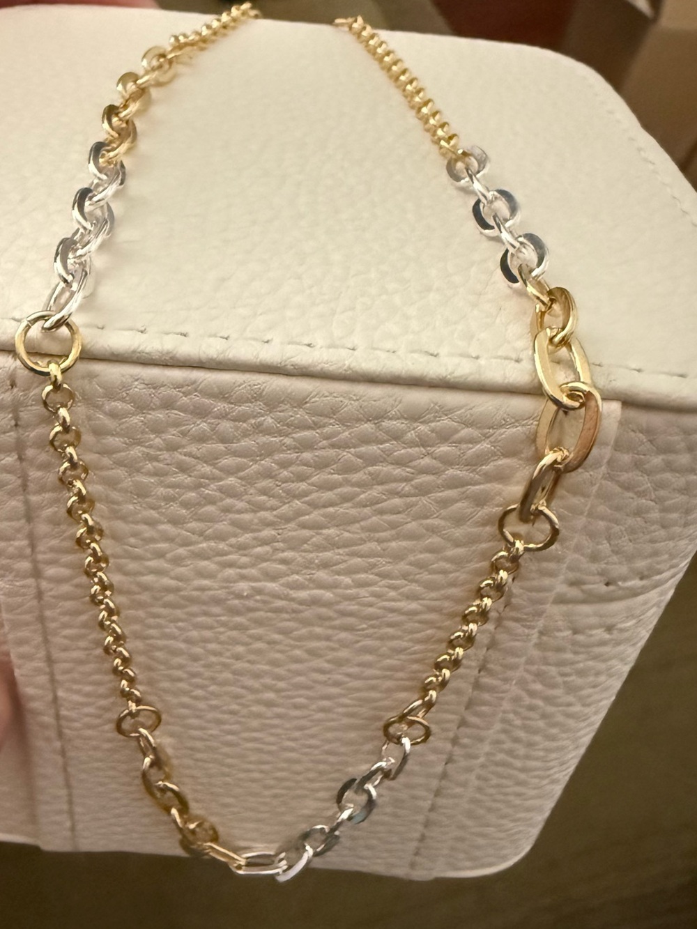 Two-Tone / Two-Face Gold and Silver Chain Necklace - NEW